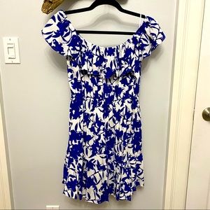 Off-the-shoulder Floral Dress